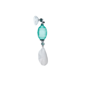 Manual Resuscitator, with Size 5 Adult mask, 60cm H2O Pop-off, 1500ml reservoir bag - Almedic Ltd